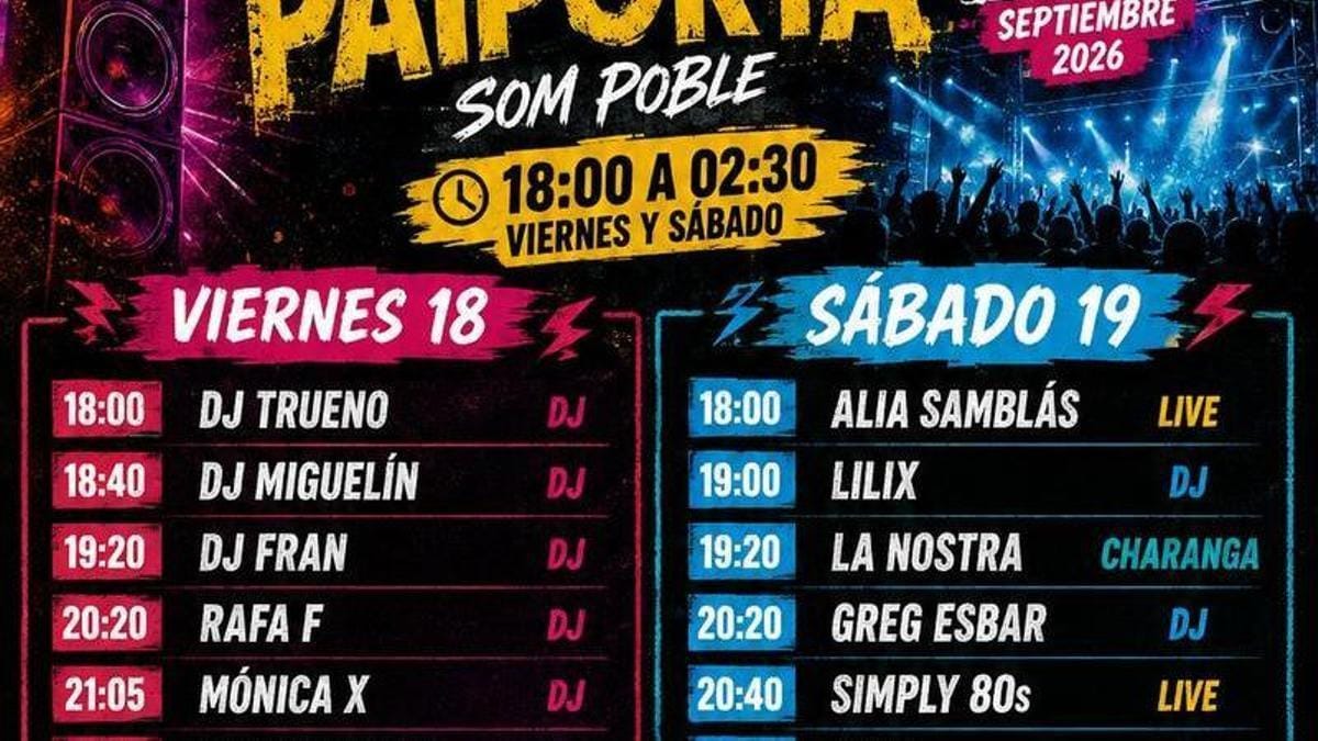 Som Paiporta 2026: dos días gratis en l'Horta Sud