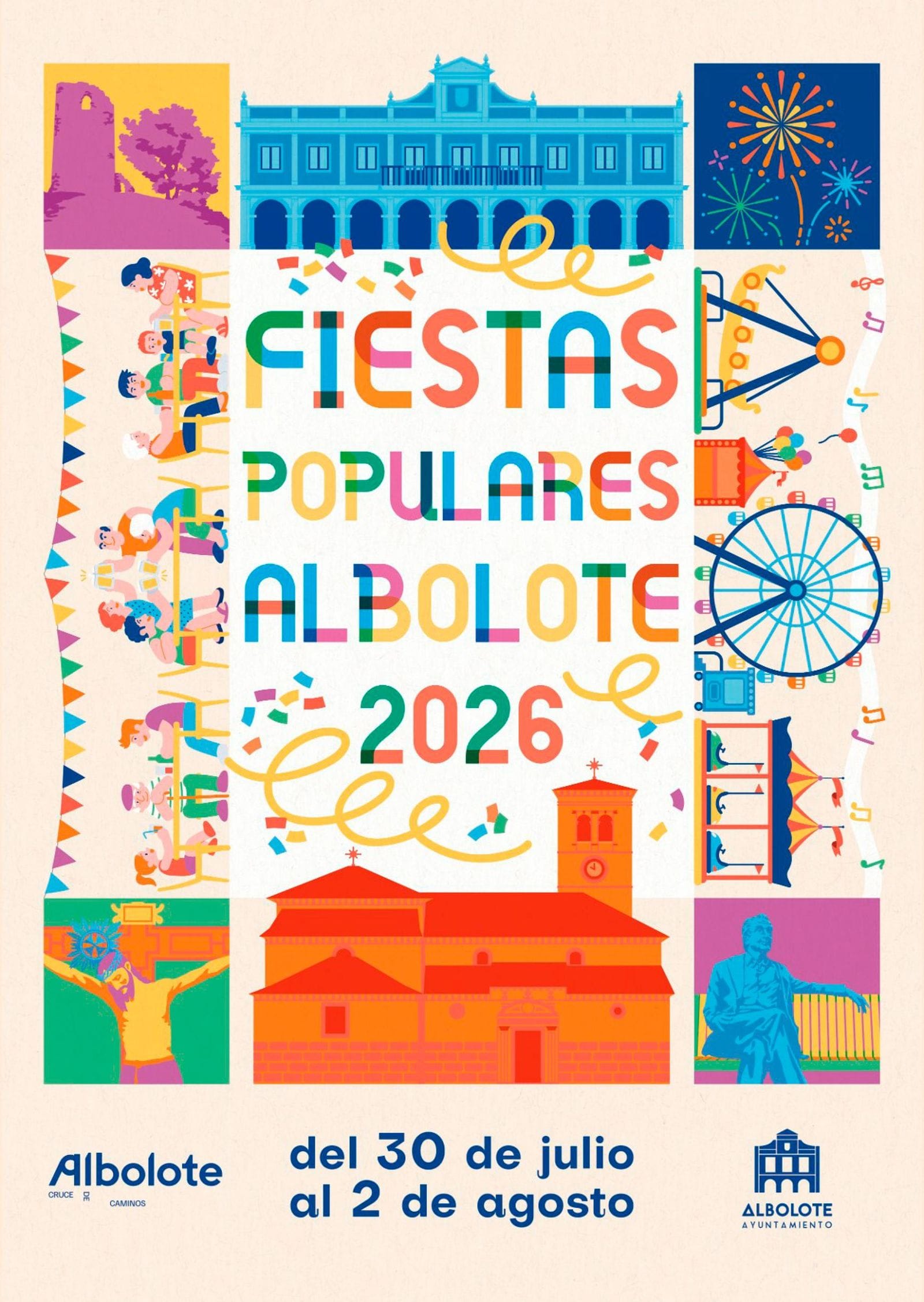 Fiestas de Albolote 2026: conciertos de 091 y Omar Montes