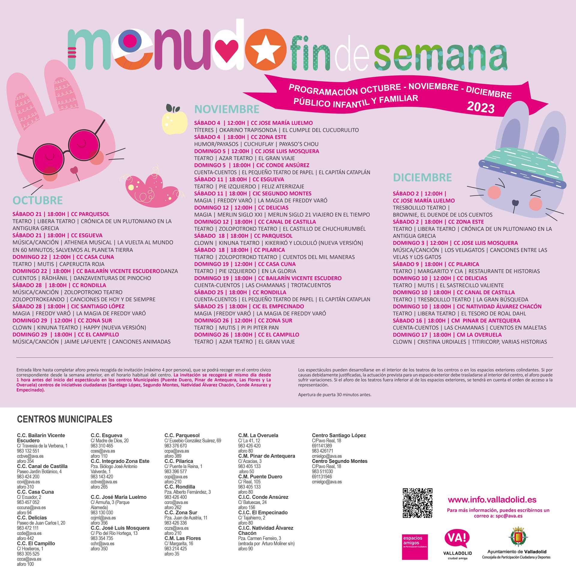 Guía del programa ¡Menudo fin de semana! en Valladolid