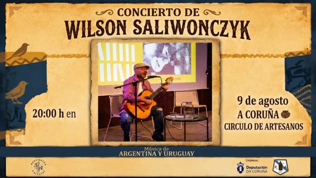 Wilson Saliwonczyk ofrece un concierto argentino-uruguayo en A Coruña