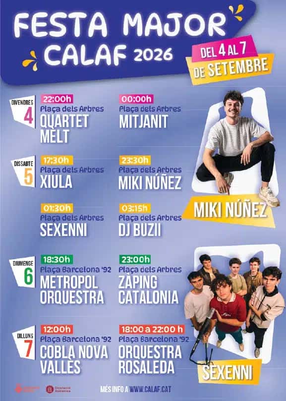 Fiesta Mayor de Calaf: música, tradición y deporte