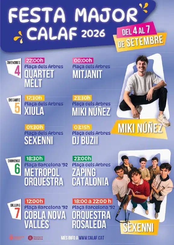 Fiesta Mayor de Calaf: música, tradición y deporte