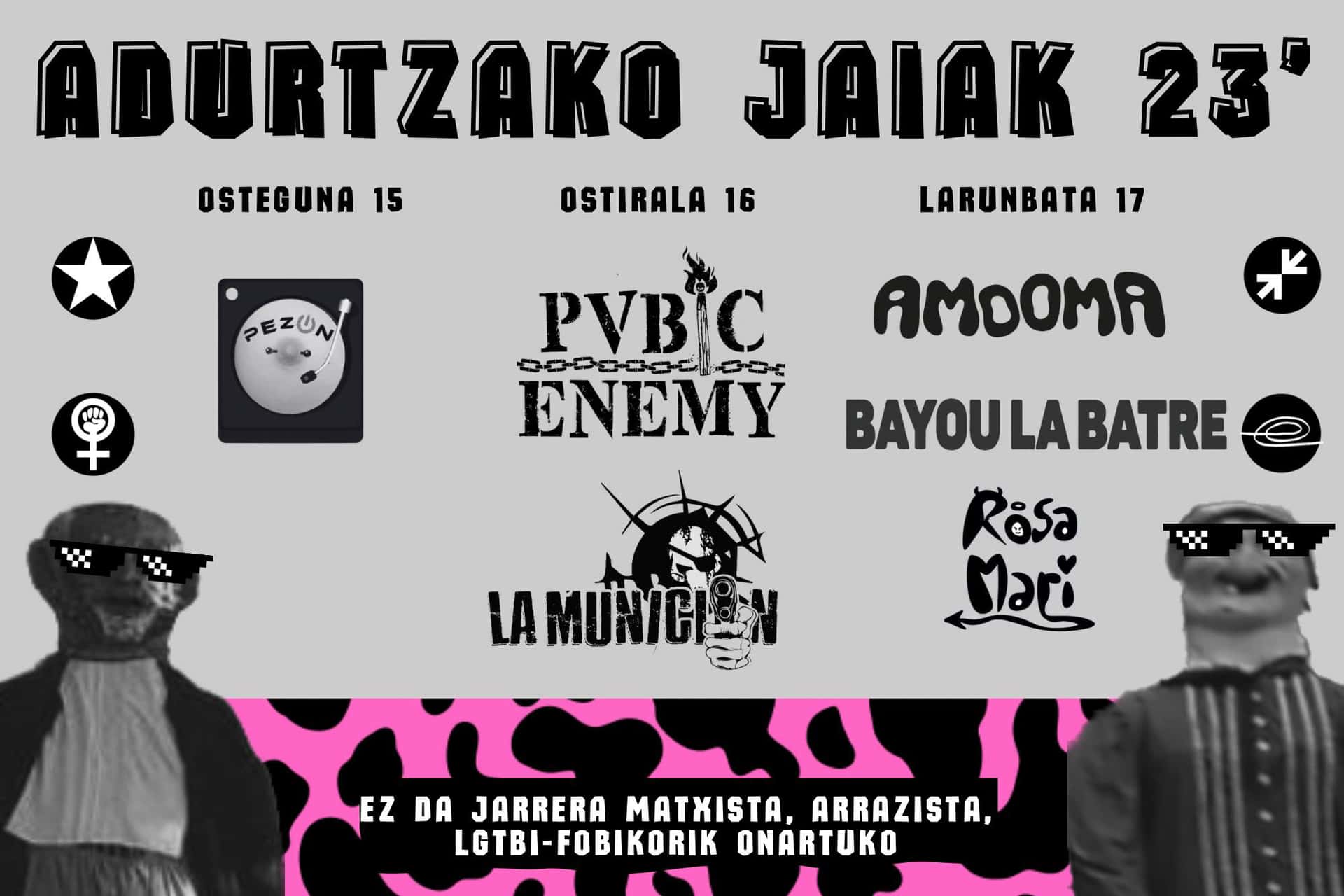 Gaztetxearen Eguna: White Carters, Kumbialari y DJs Rosa Mari