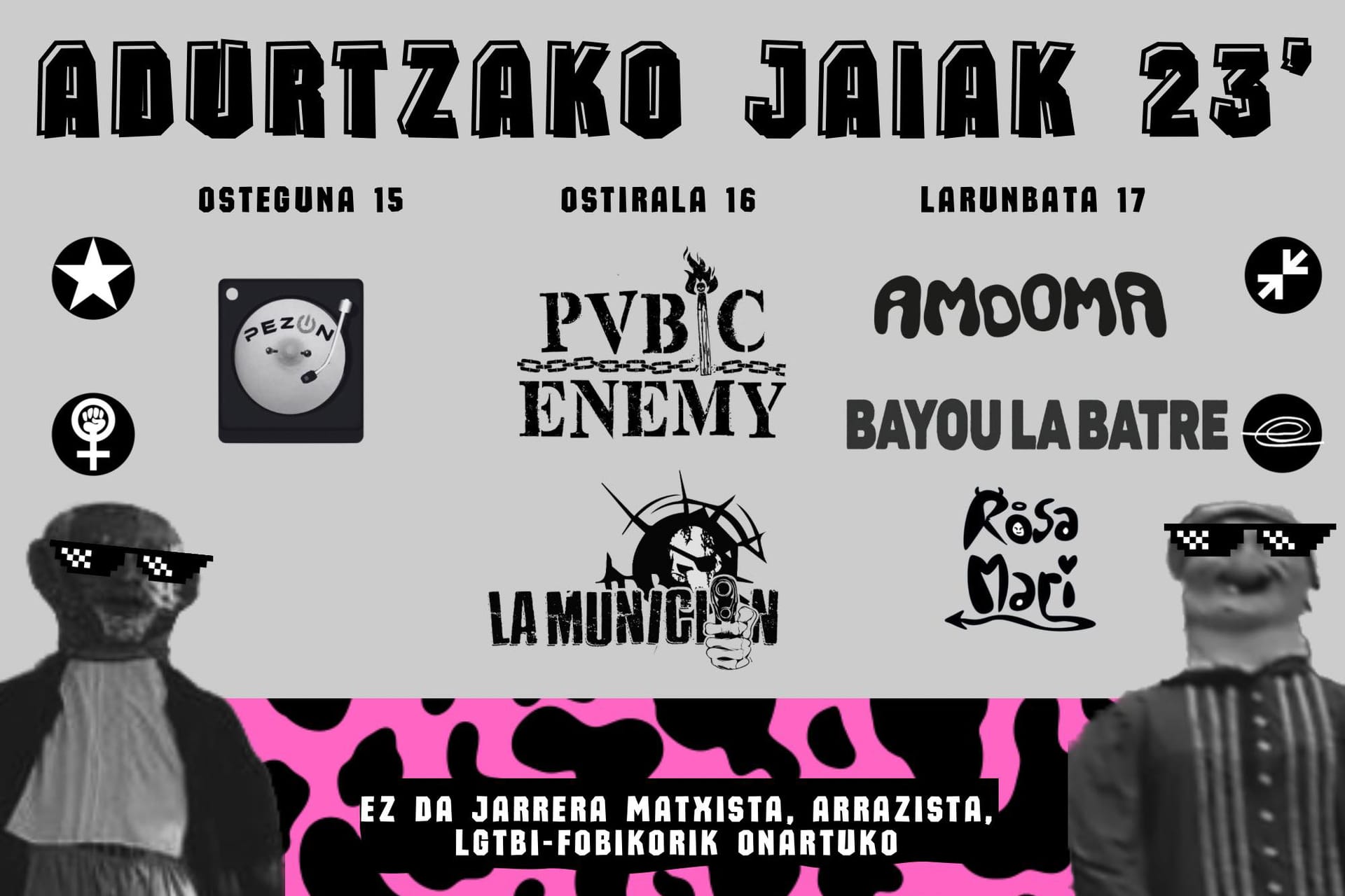 Gaztetxearen Eguna: White Carters, Kumbialari y DJs Rosa Mari