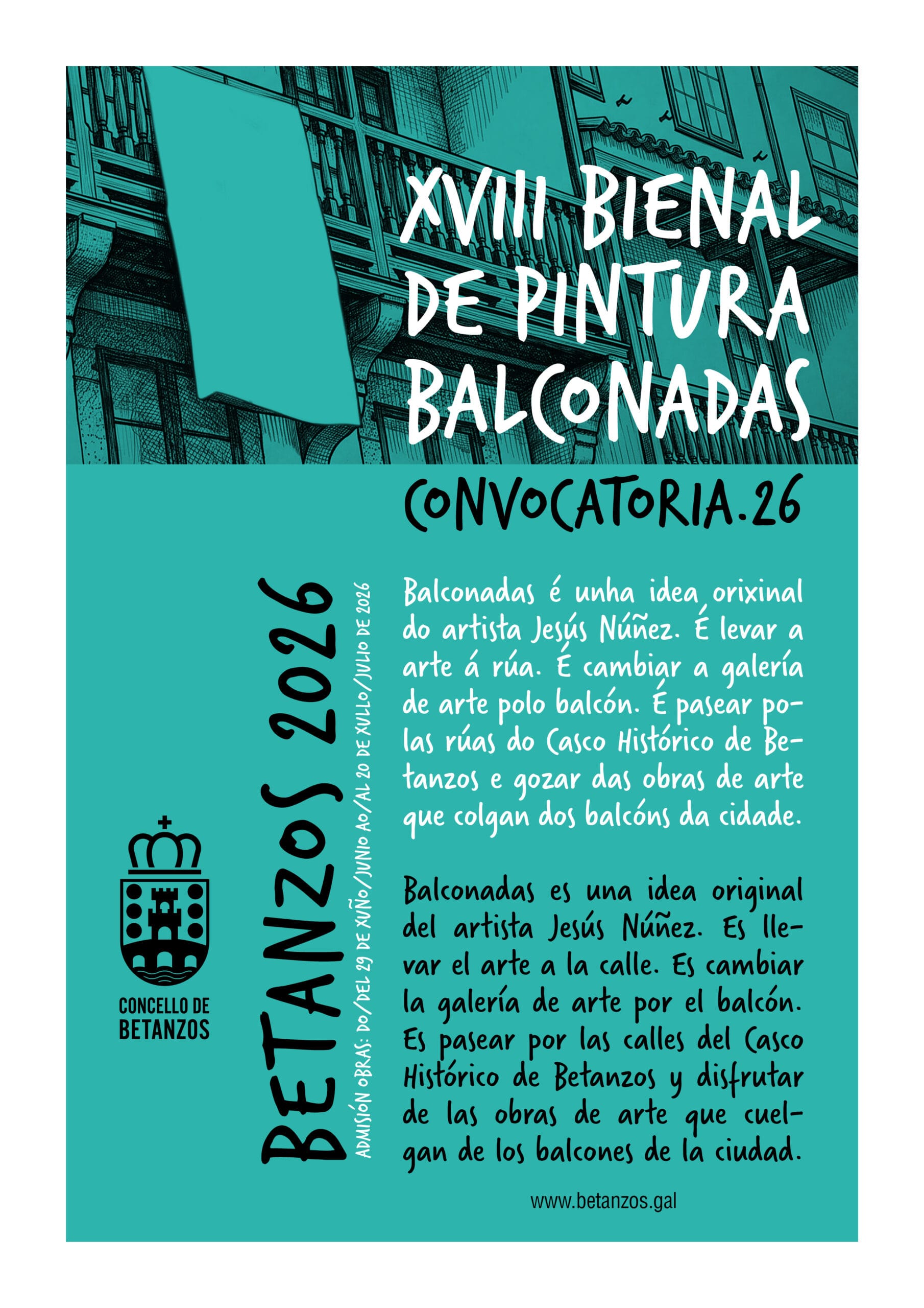 La Bienal de Pintura Balconadas 2026 abre su convocatoria