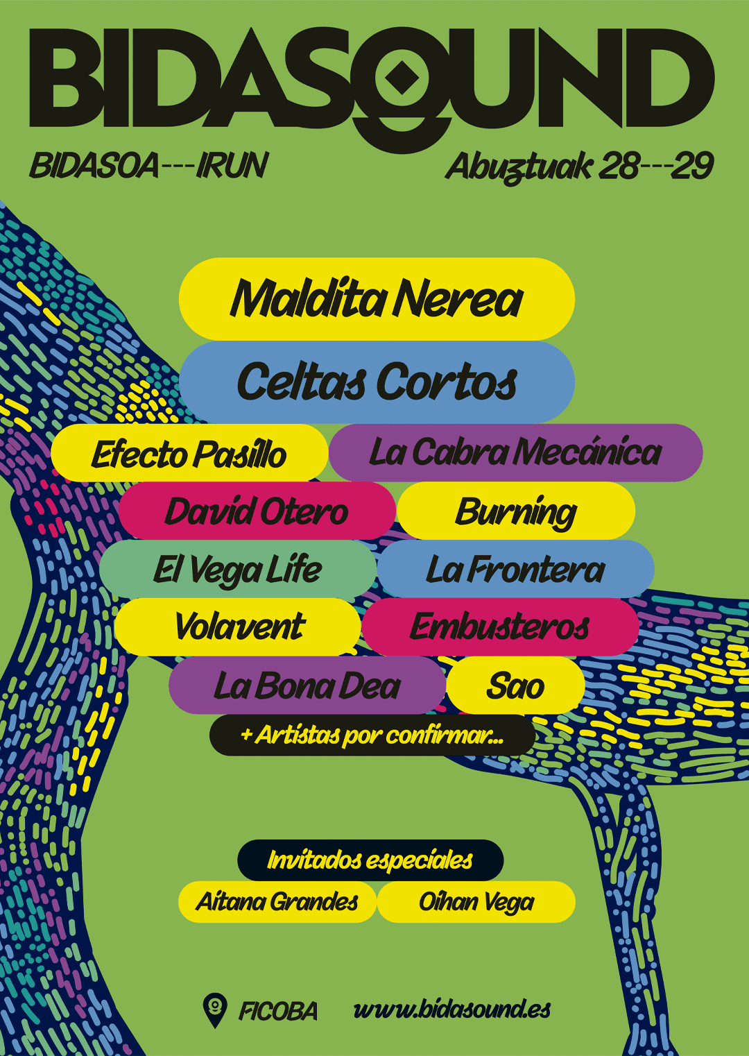 Bidasound 2026: cartel y horarios en Ficoba