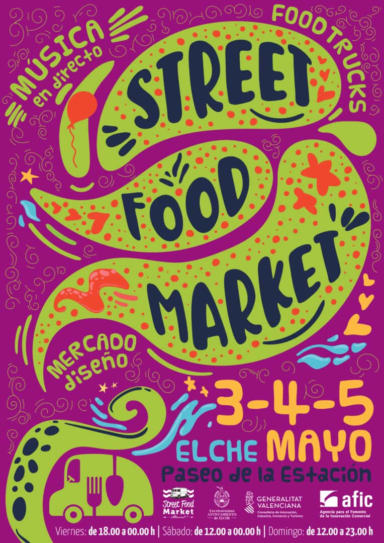 Elx Street Food Market en el Paseo de la Estación