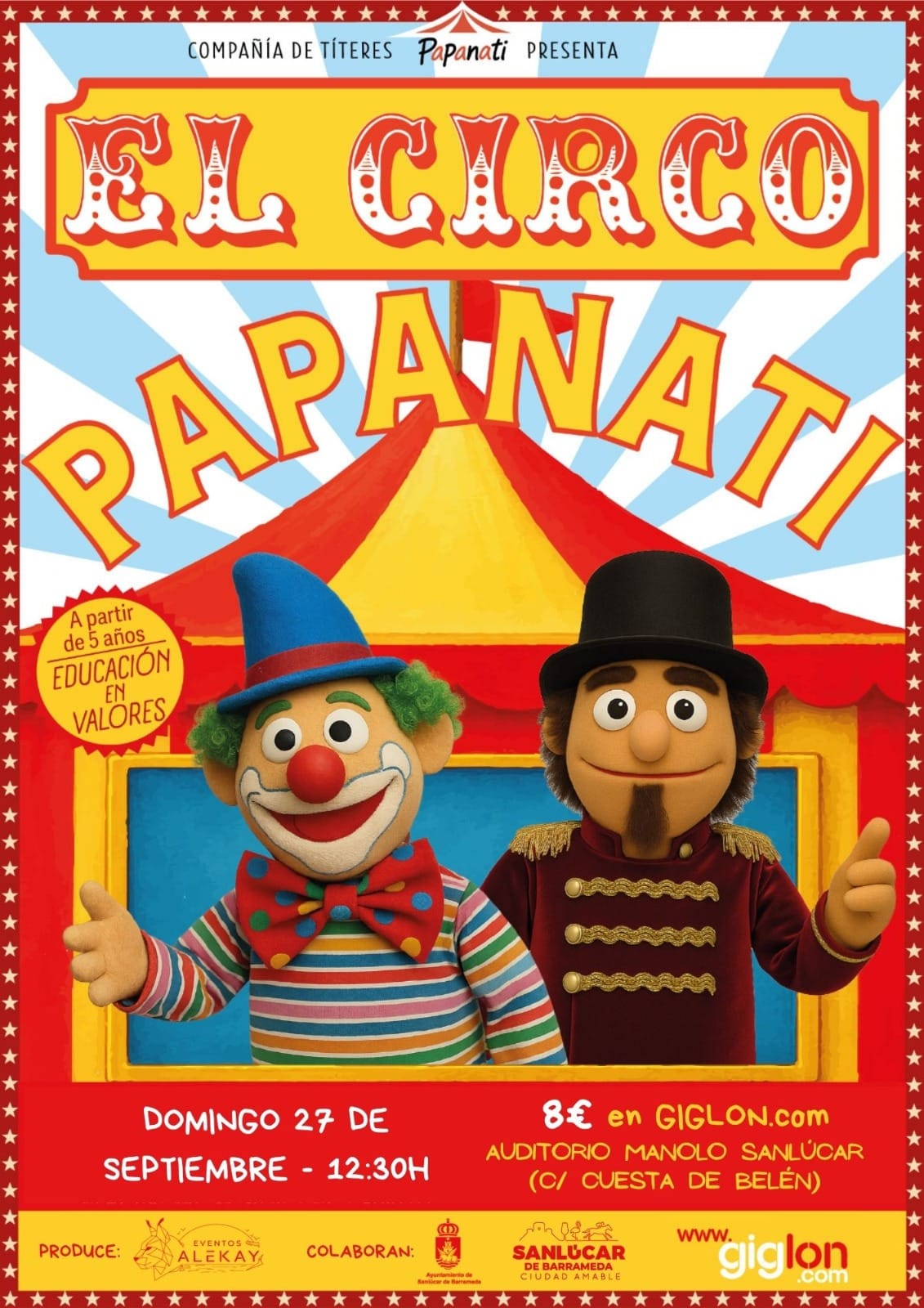 El Circo Papanati: títeres en el Manolo Sanlúcar