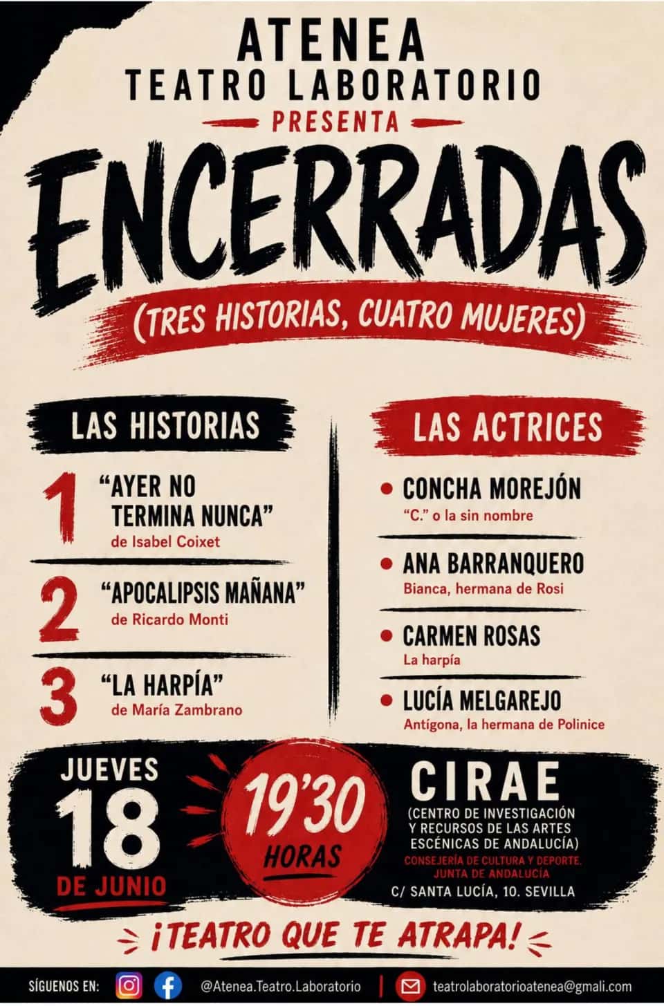 Encerradas (tres historias, tres mujeres)