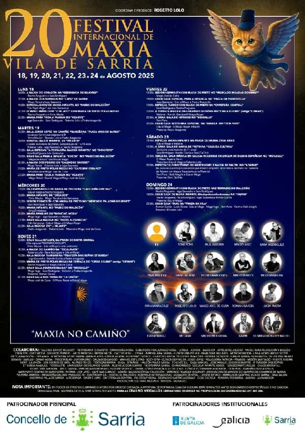 El Festival de Magia de Sarria vuelve en agosto