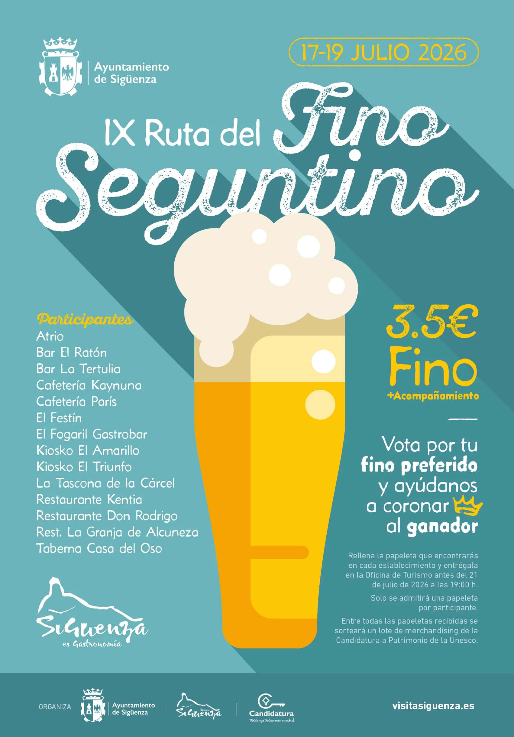 Ruta del Fino Seguntino: escapada gastronómica a Sigüenza