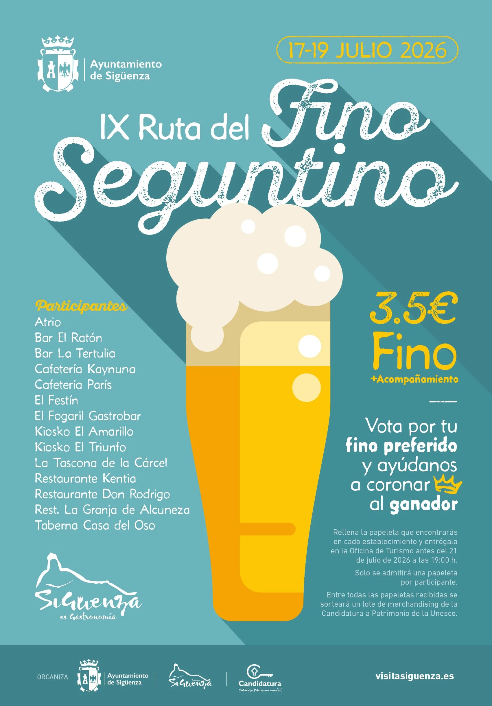 Ruta del Fino Seguntino: escapada gastronómica a Sigüenza