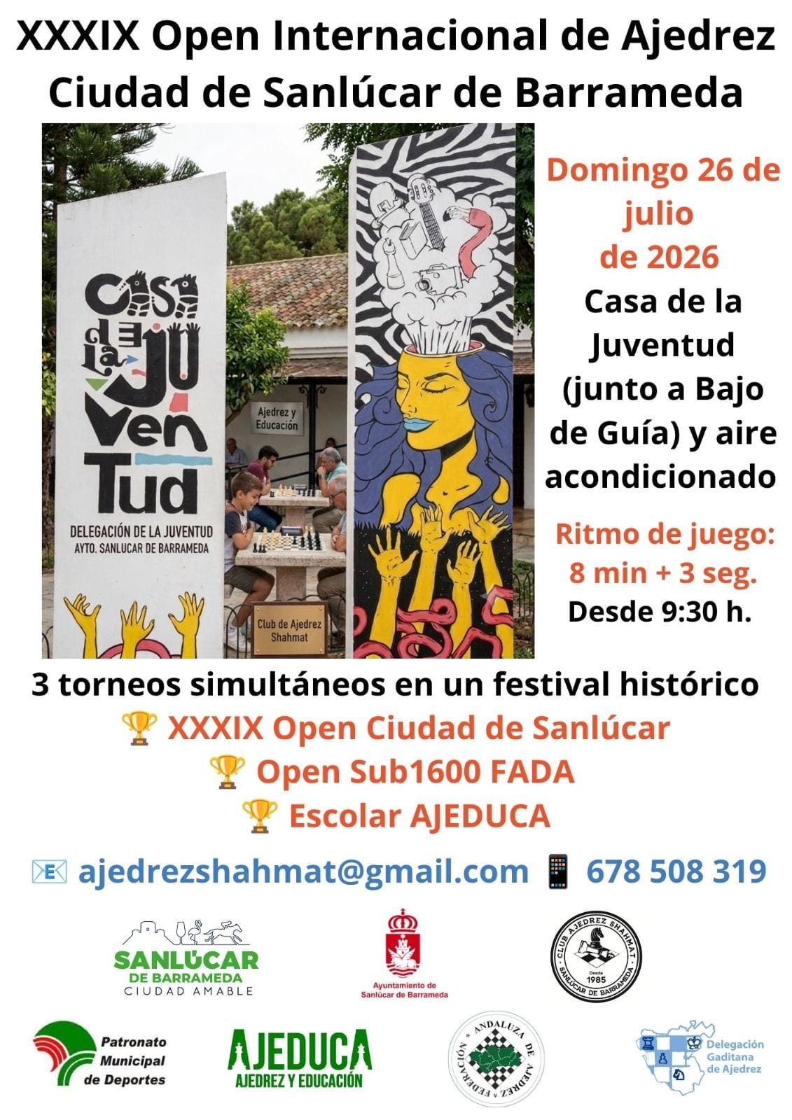 Ajedrez internacional en la playa de Las Piletas