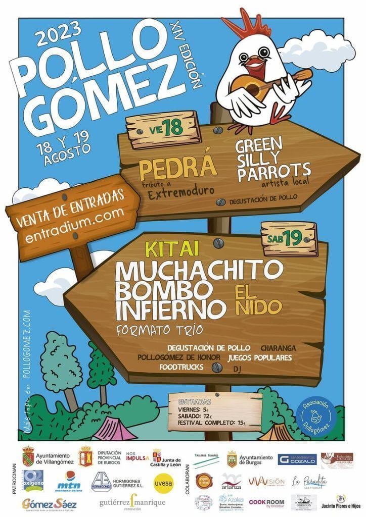 Pollogómez 2026: música, murales y alitas en Villangómez