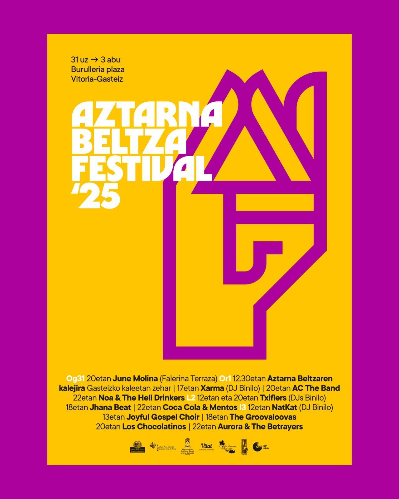 Guía del festival Aztarna Beltza 2026 en Vitoria