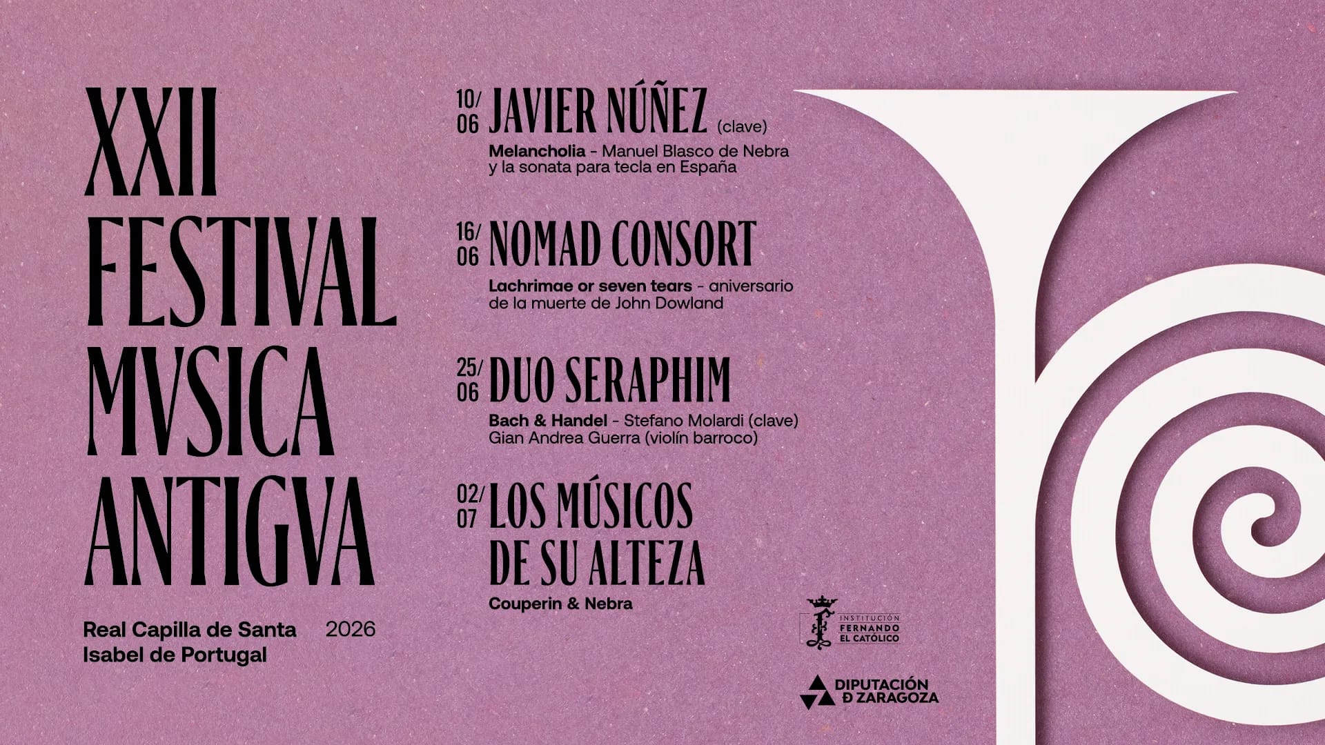 Concierto especial por la festividad de Santa Isabel de Portugal