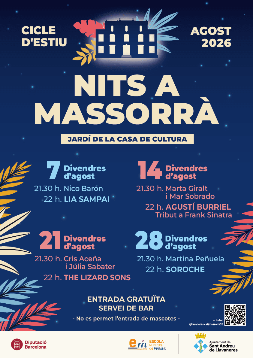 Nits a Massorrà: música gratis en Llavaneres