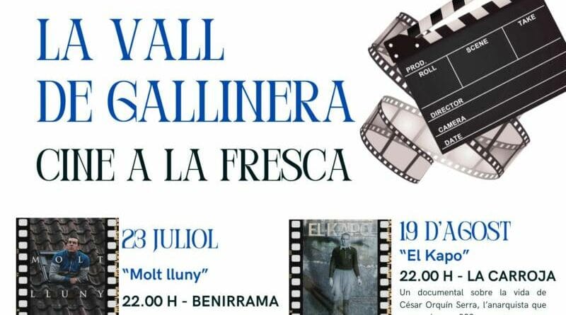 Cine bajo las estrellas en la Vall de Gallinera