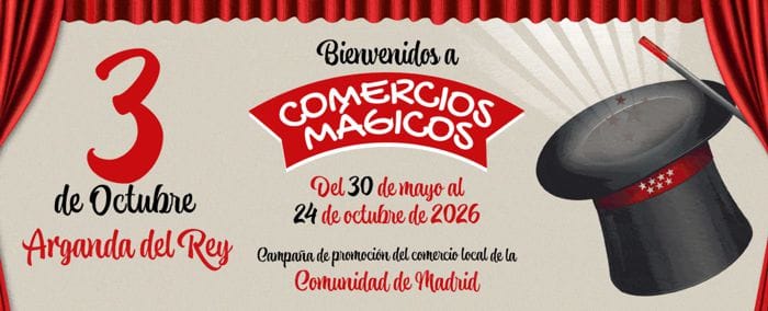 Comercios Mágicos 2026 llega a Arganda el 3 de octubre