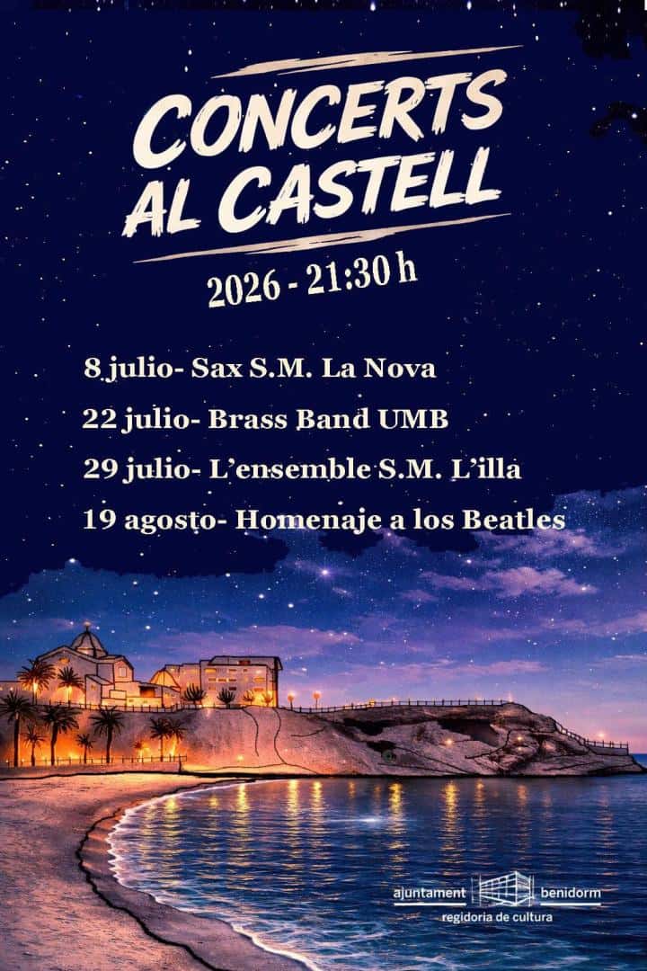Concerts al Castell: música gratis junto al mar