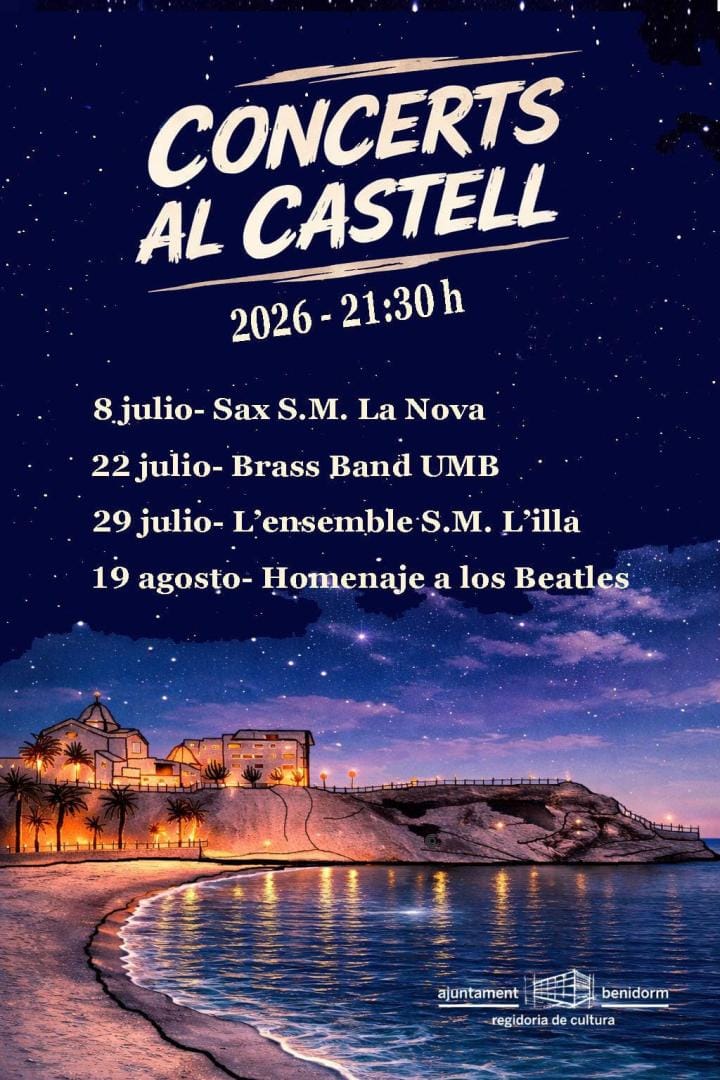 Concerts al Castell: música gratis junto al mar