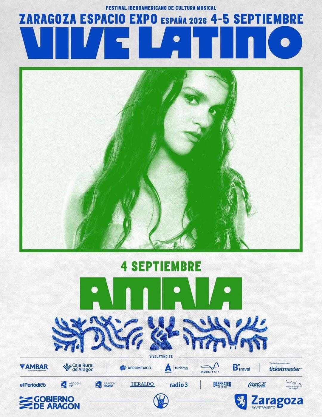 Vive Latino Zaragoza 2026: cartel, horarios y acceso