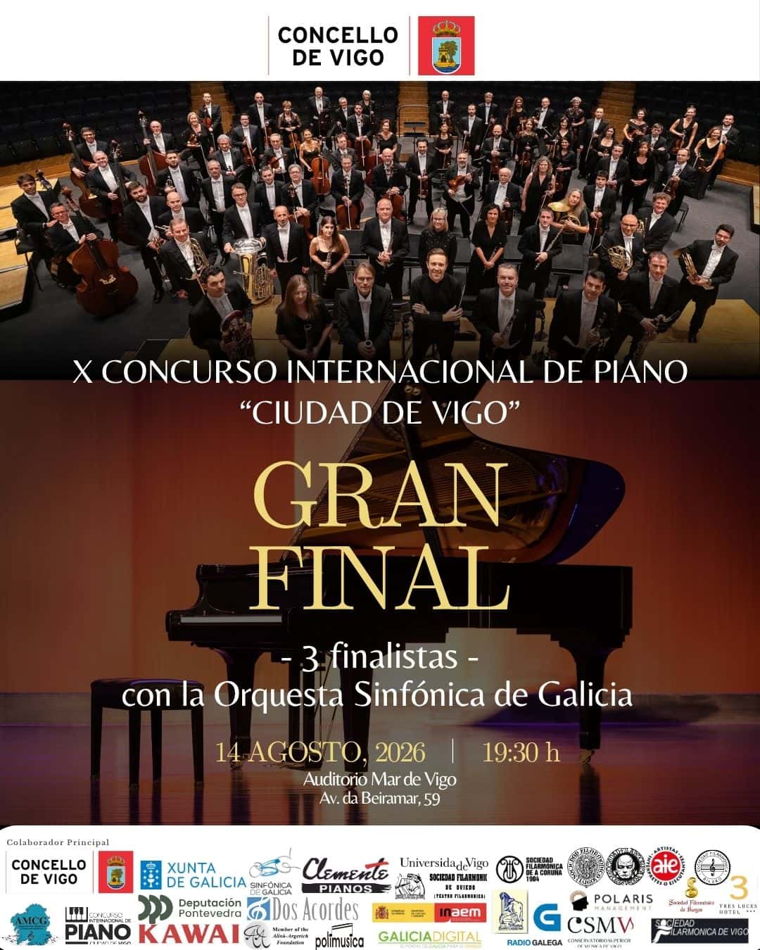 Segunda ronda del Concurso Internacional de Piano Ciudad de Vigo