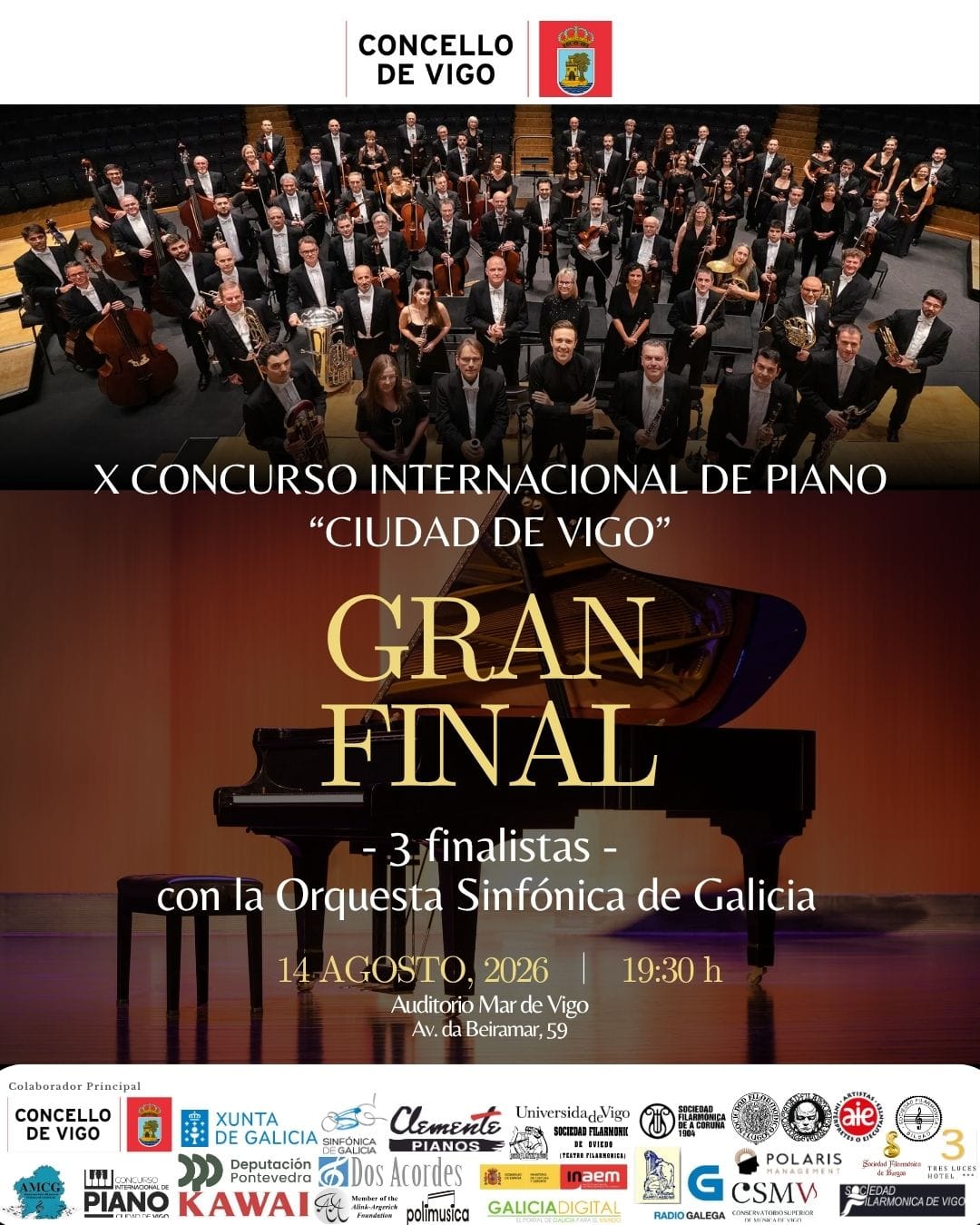 Segunda ronda del Concurso Internacional de Piano Ciudad de Vigo