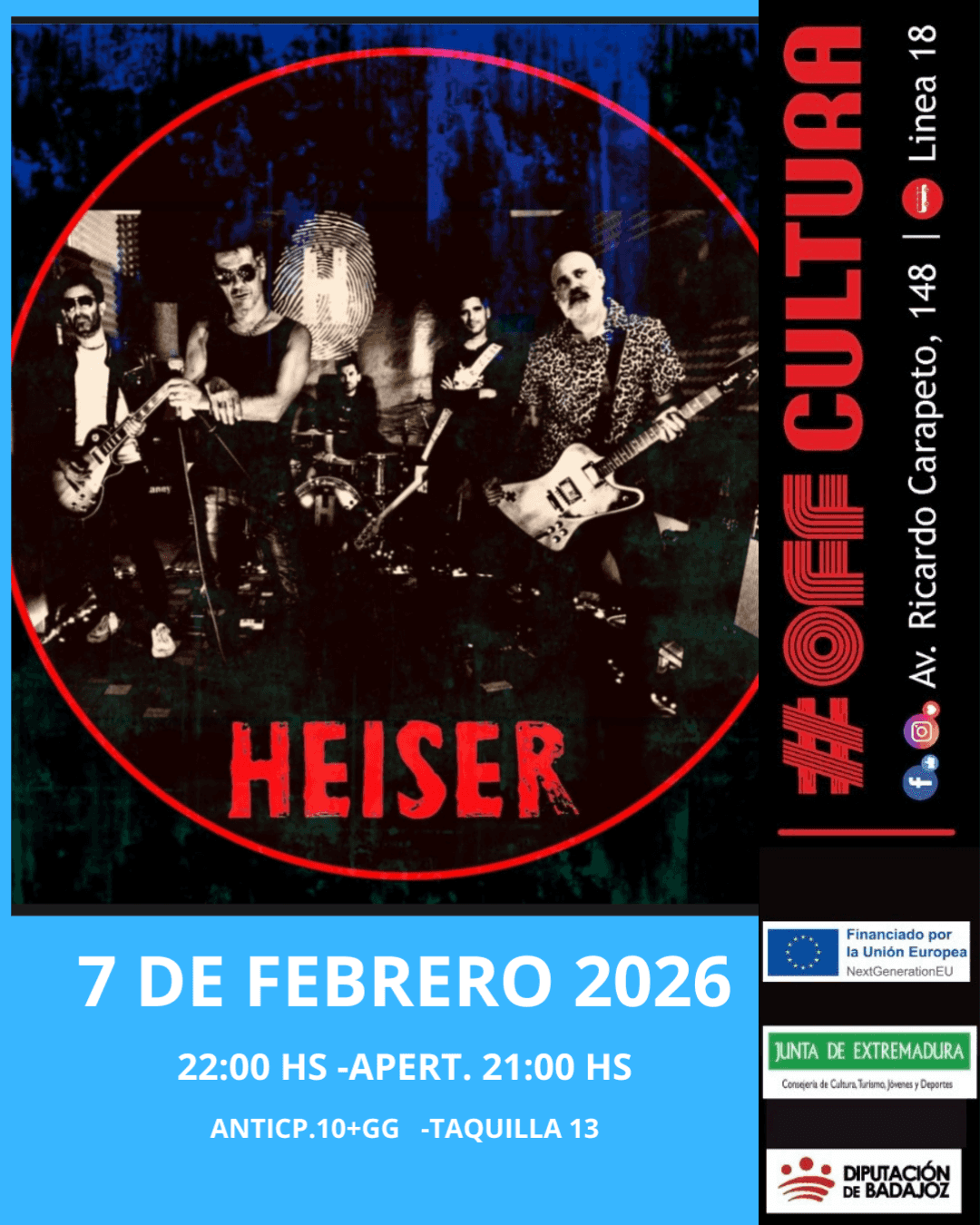 Heiser en concierto