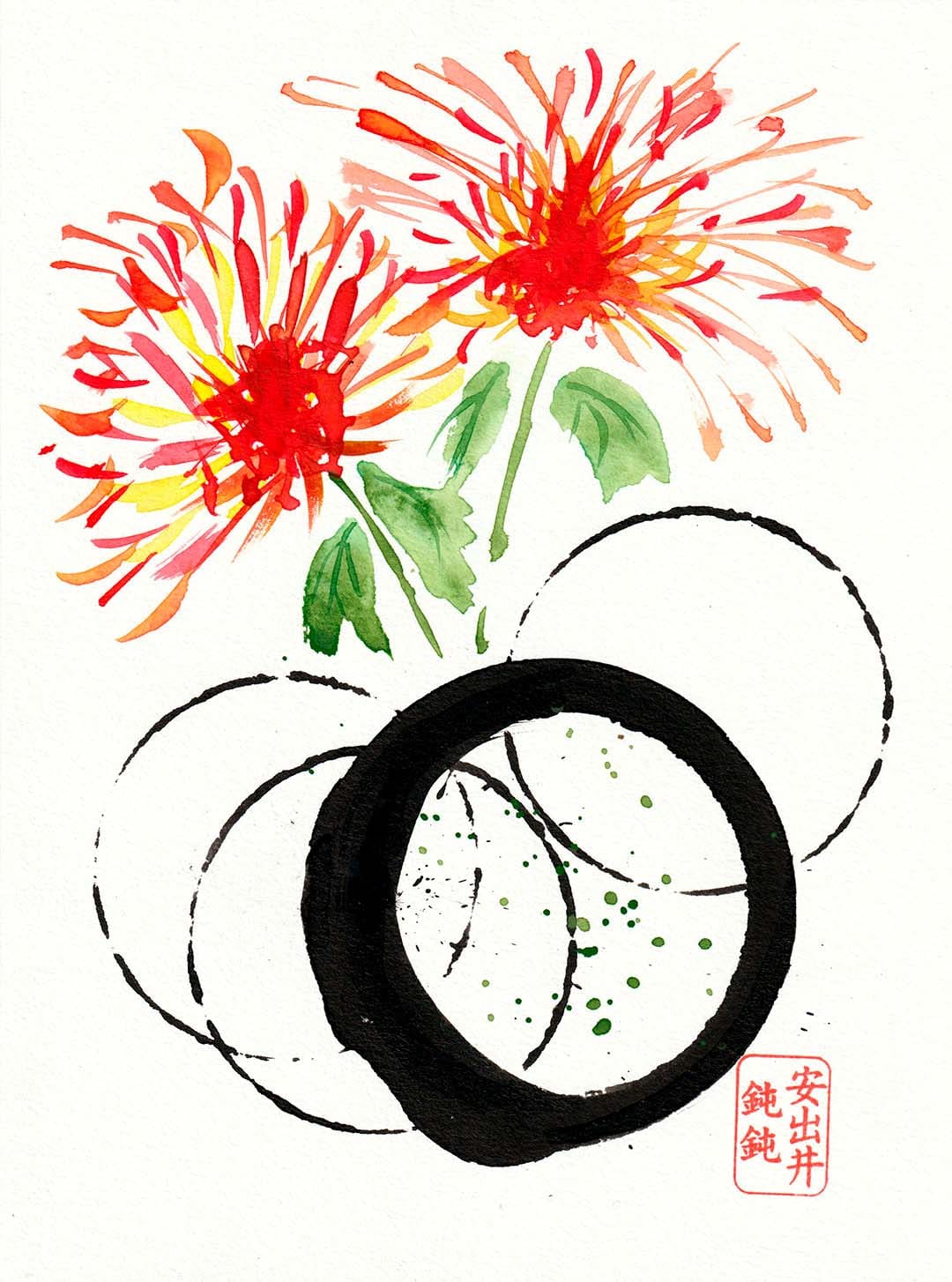 Taller de pintura japonesa Sumi-e: un art zen. El crisantemo, la flor de la tardor