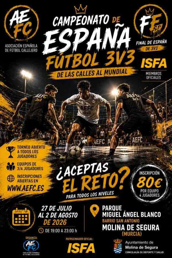 Final nacional de fútbol calle 3v3 en Molina de Segura