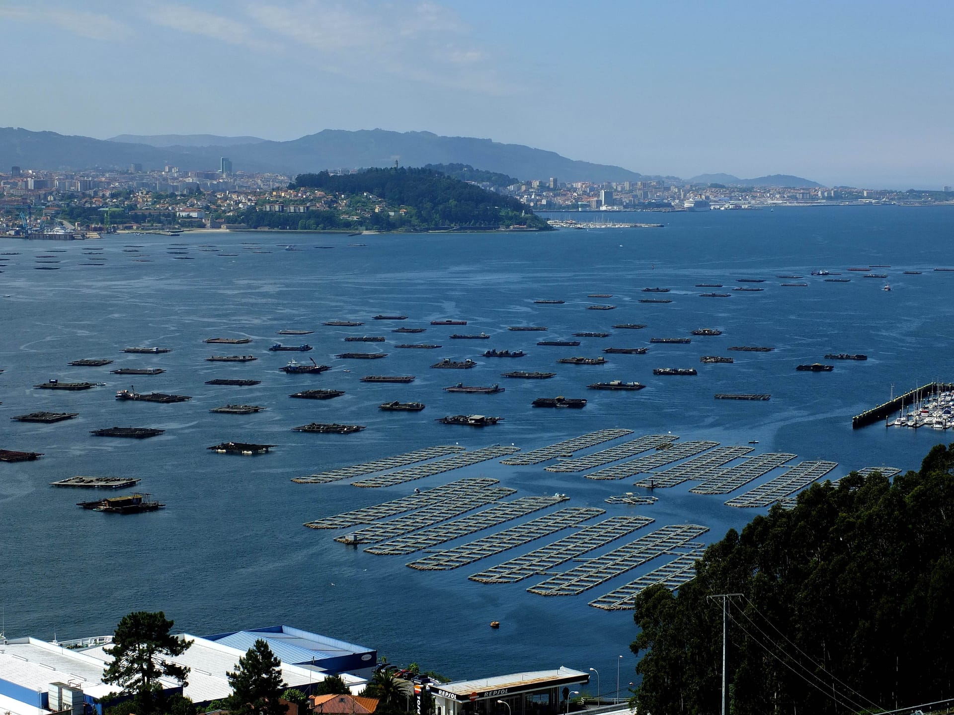 La Luna gigante vuelve a iluminar la Ría de Vigo
