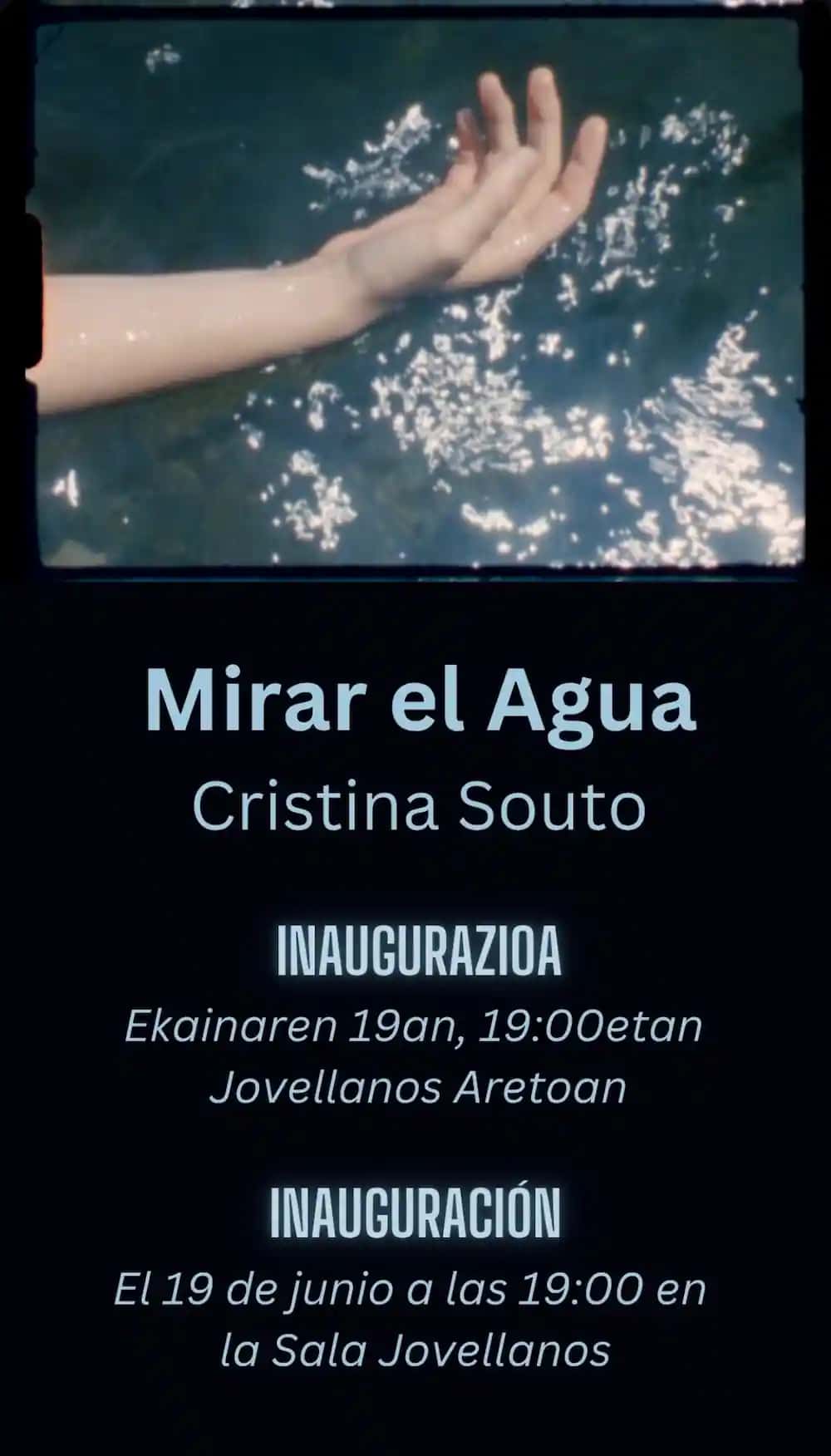 Inauguración de la exposición 'Mirar El Agua' de Cristina Souto Pita
