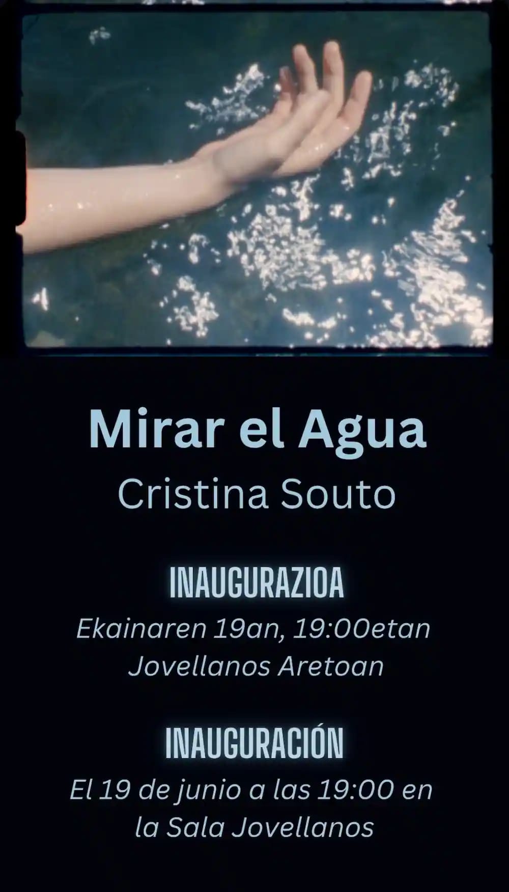 Inauguración de la exposición 'Mirar El Agua' de Cristina Souto Pita