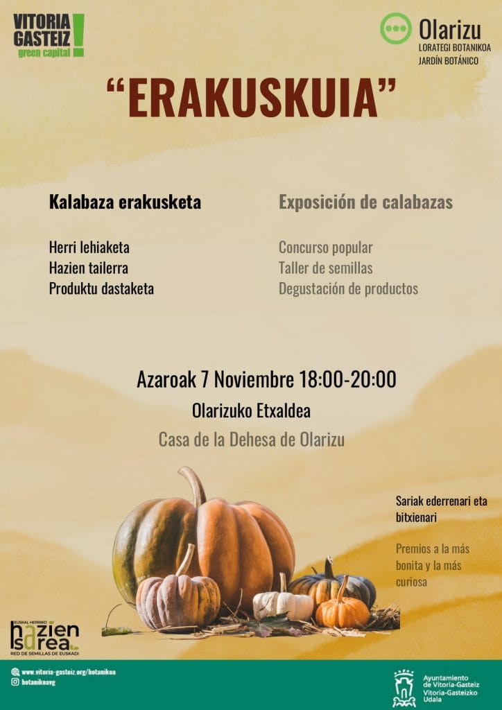 Exposición Erakuskuia sobre las calabazas
