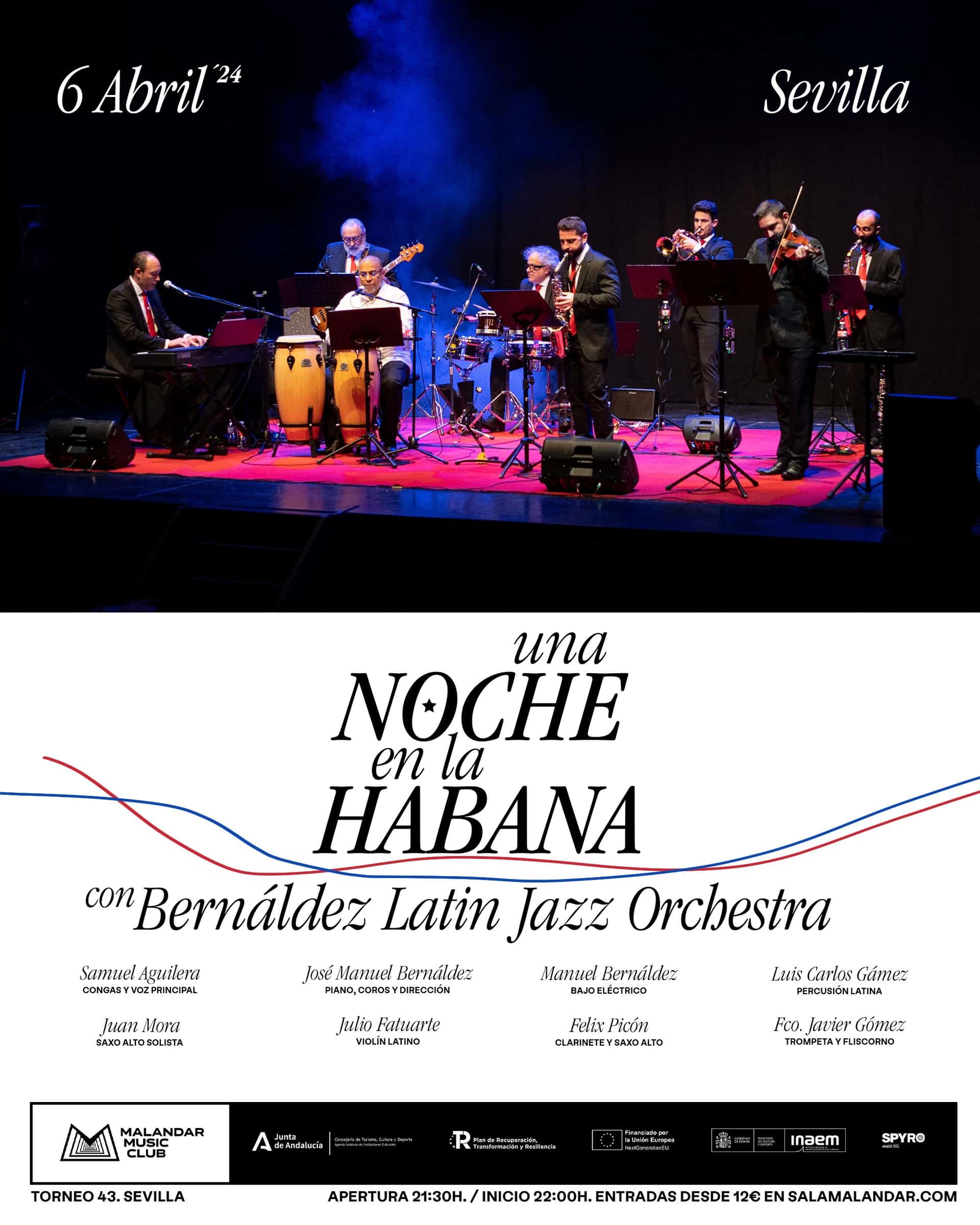 Concierto Una noche en La Habana - Bernáldez Latin Jazz Orchestra