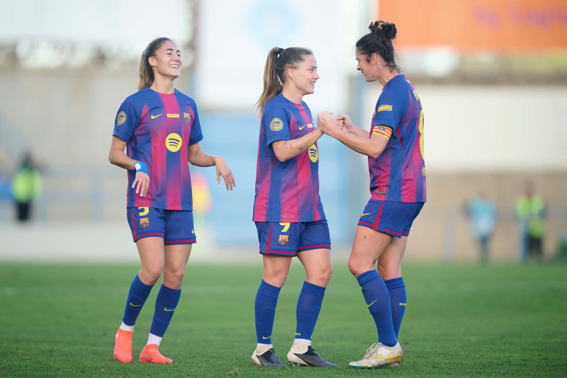 El Barça Femení en el Estadi Municipal de Badalona