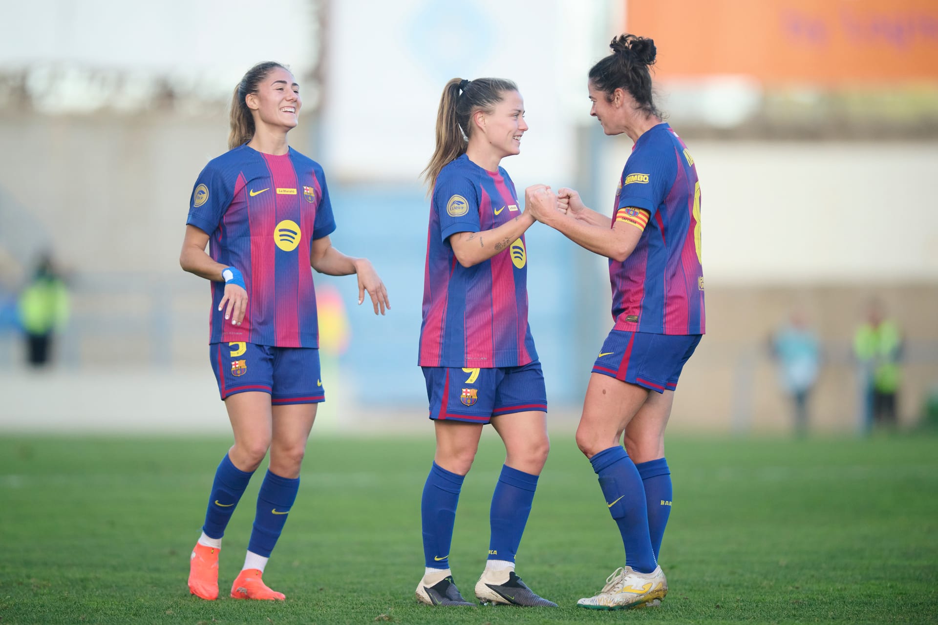 El Barça Femení en el Estadi Municipal de Badalona