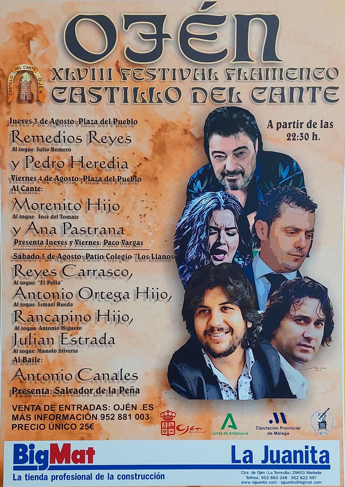 Castillo del Cante de Ojén: Israel Fernández y Aurora Vargas