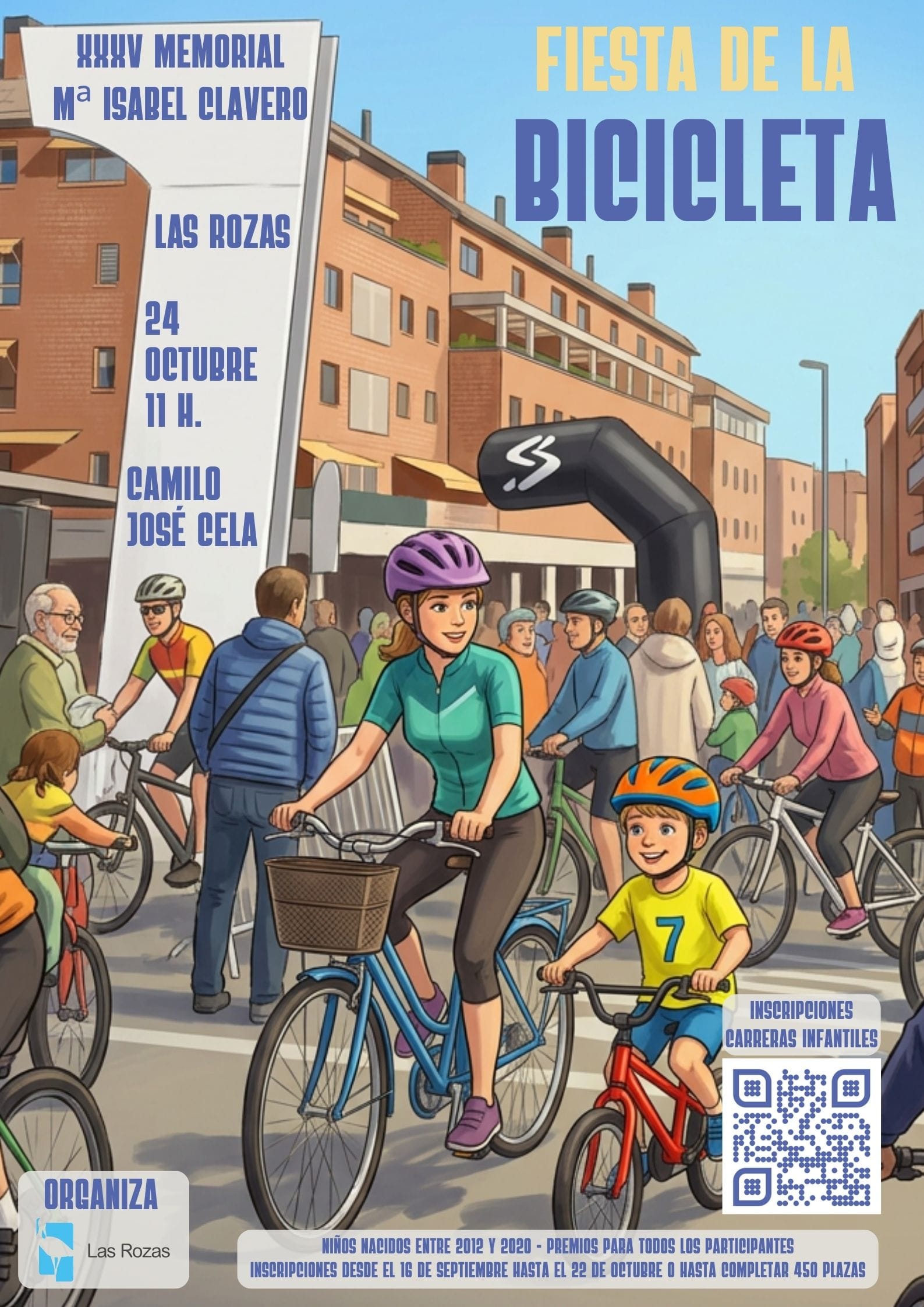 Fiesta de la Bicicleta: carreras infantiles el 24 de octubre