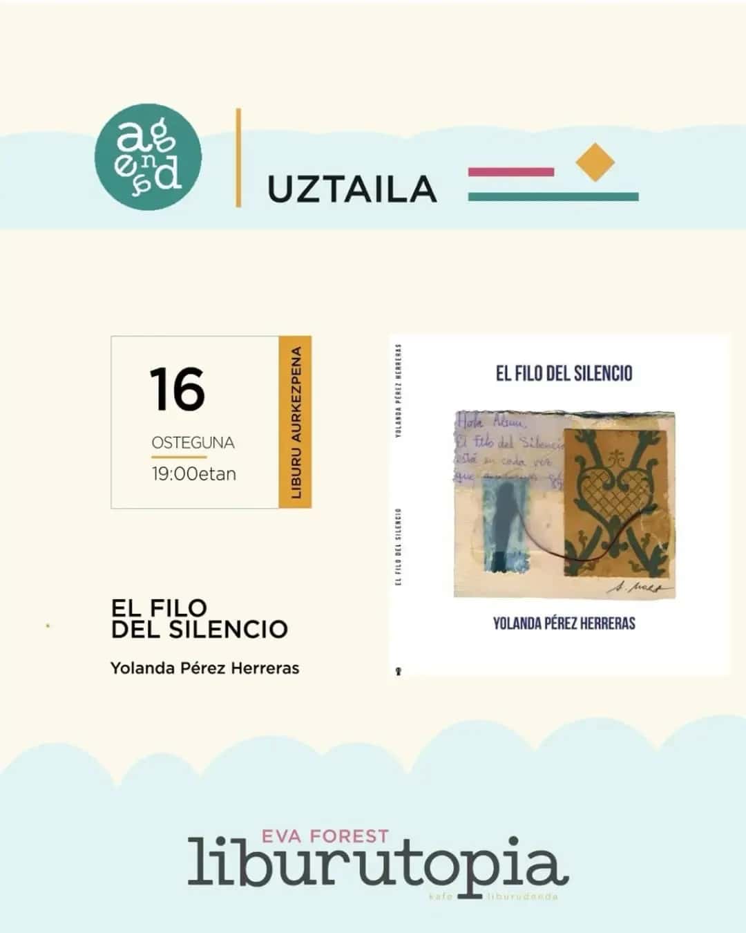 Presentación del libro 'El filo del silencio' de Yolanda Pérez Herreras