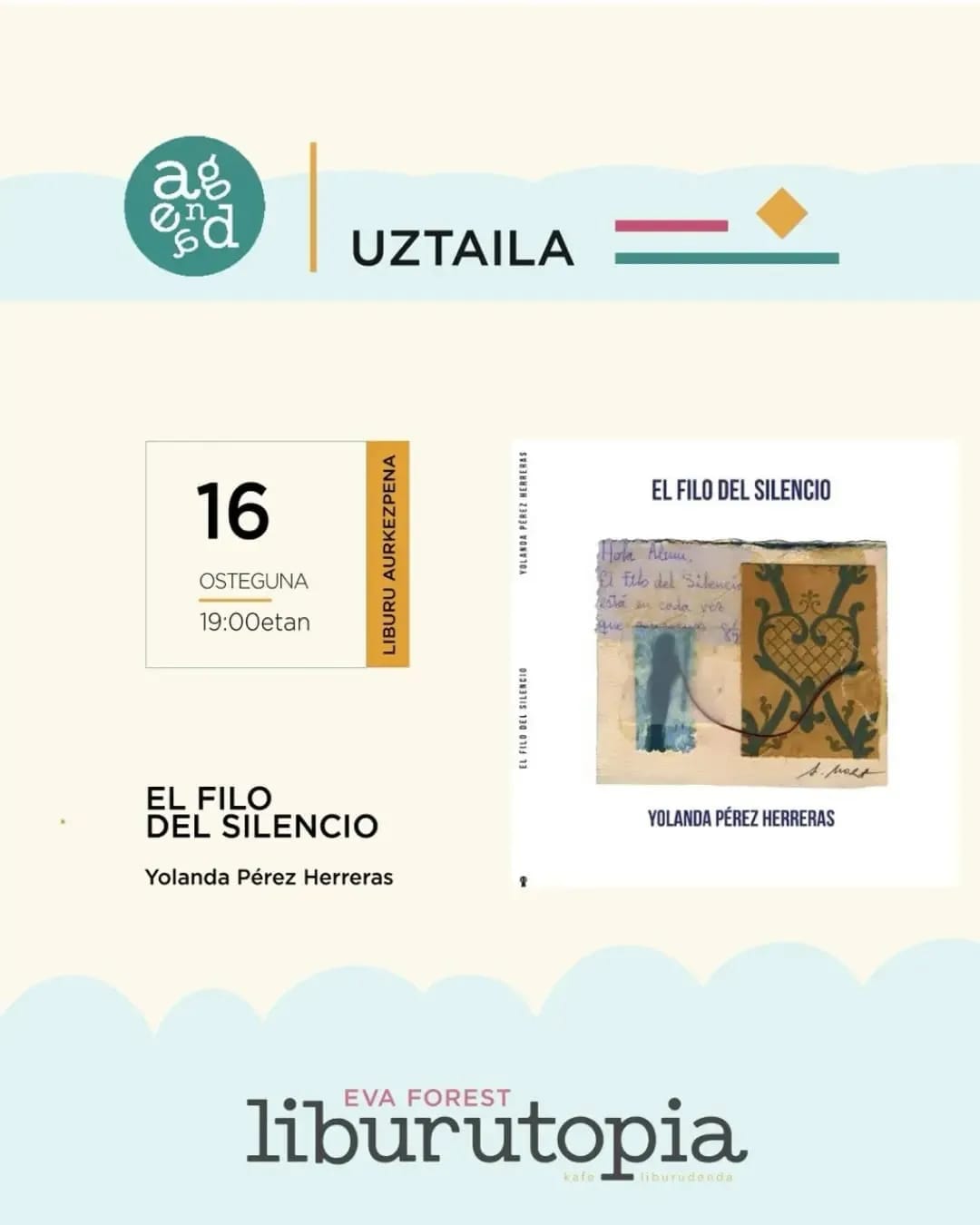 Presentación del libro 'El filo del silencio' de Yolanda Pérez Herreras