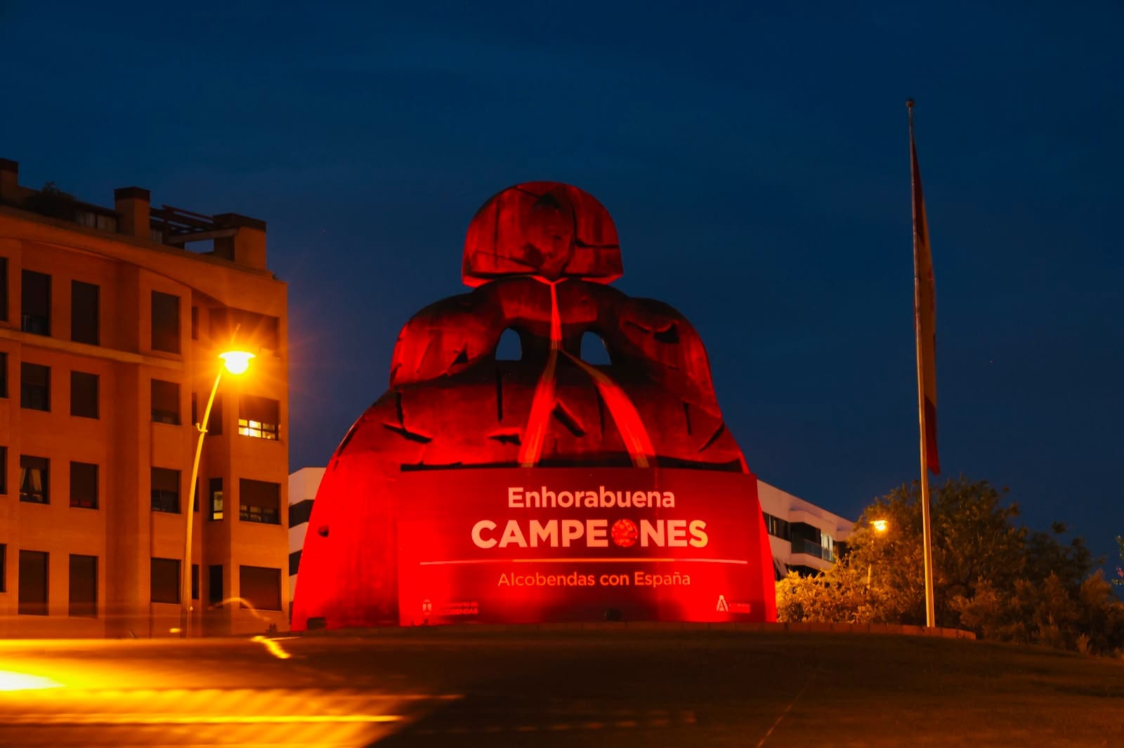 Alcobendas se viste de fiesta tras la victoria en el Mundial