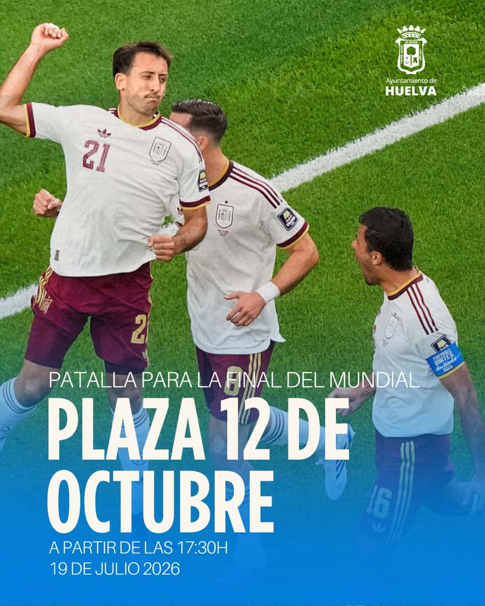 Pantalla gigante en Huelva para ver la final del Mundial