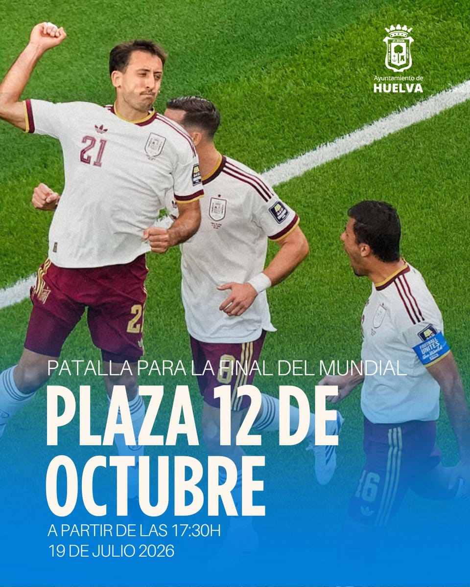 Pantalla gigante en Huelva para ver la final del Mundial