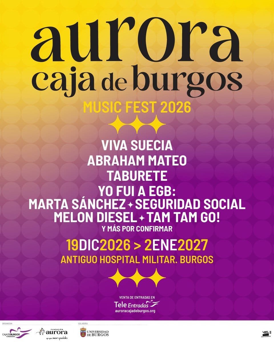 Aurora Music Fest: cartel navideño en el Hospital Militar
