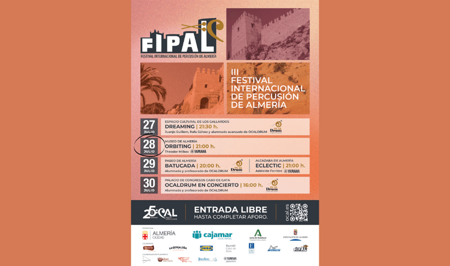 FIPAL 2026: cuatro días de percusión en Almería