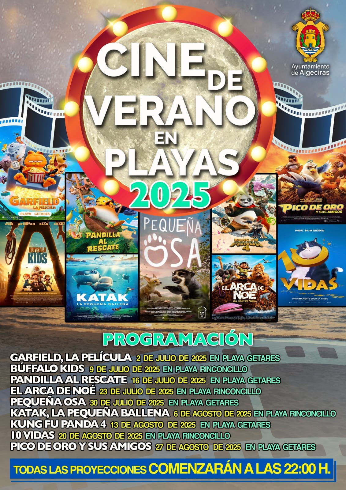El Cine de Verano regresa a las playas de Algeciras