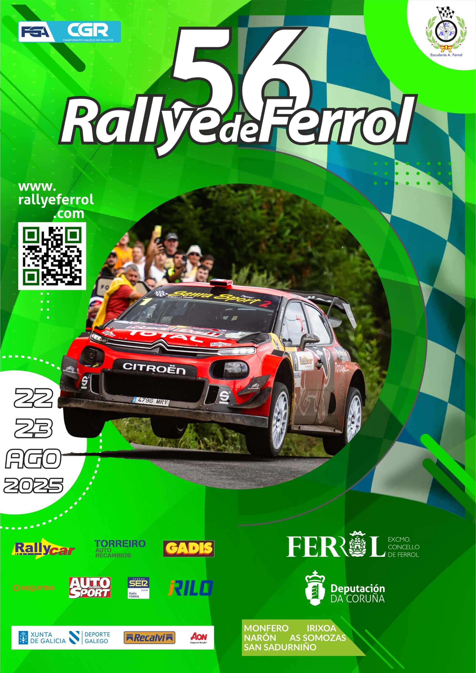 Rallye de Ferrol: tramos y horarios de la 57ª edición