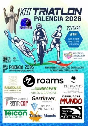 El XIII Triatlón Ciudad de Palencia se corrió el 27 de junio